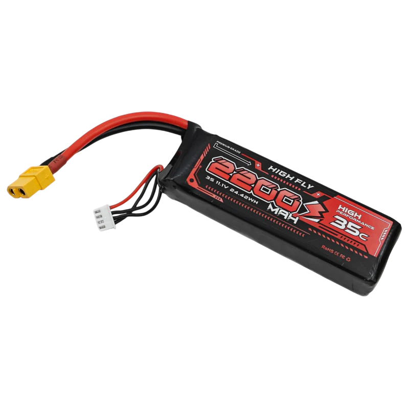 Lipo 3S 35c 2200mAh Battery Voltage 11.1V